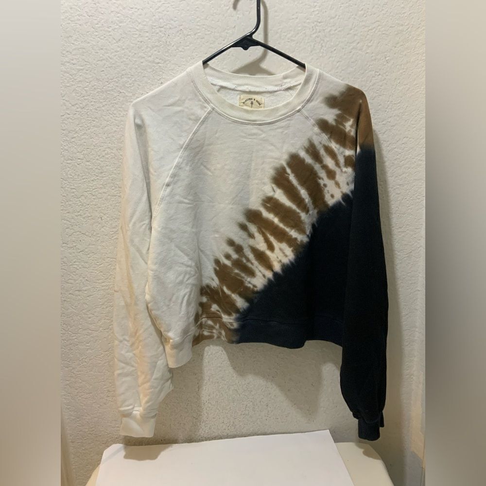 Electric & Rose Ronan Tie Dye Sweatshirt Shockwave Wash Time to live Size XS